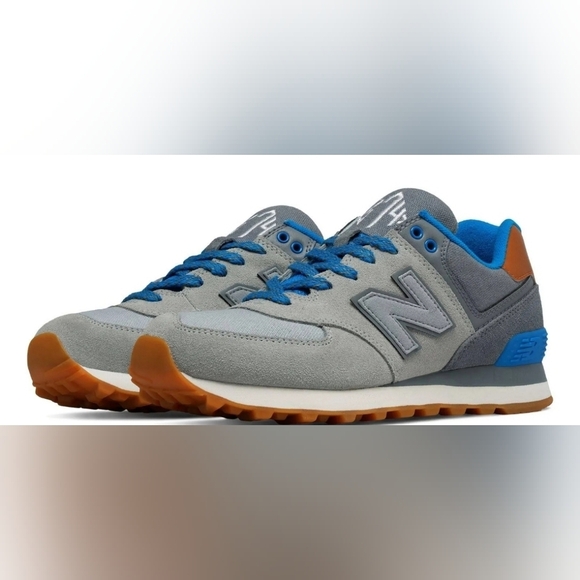 New Balance Women's Collegiate 574 Classics Running Shoes WL574AMB Silver Mink - Picture 1 of 7